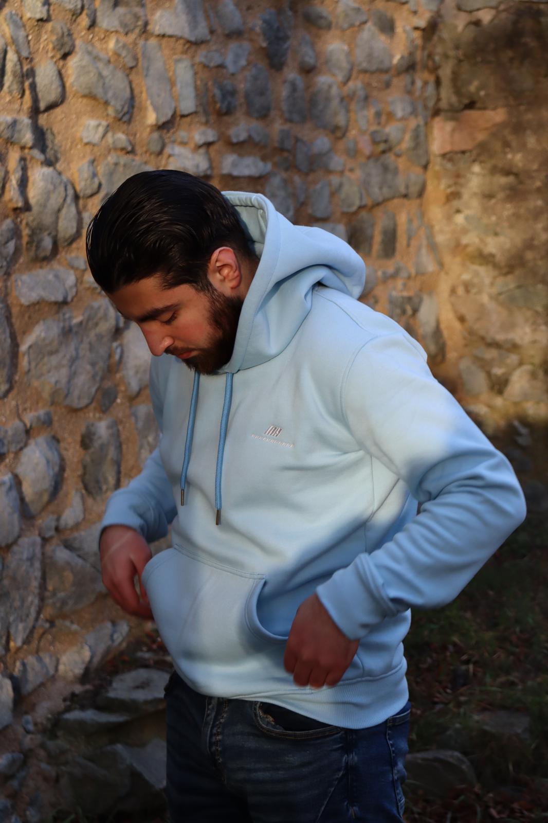 OVERSIZEHOODIE BABYBLAU