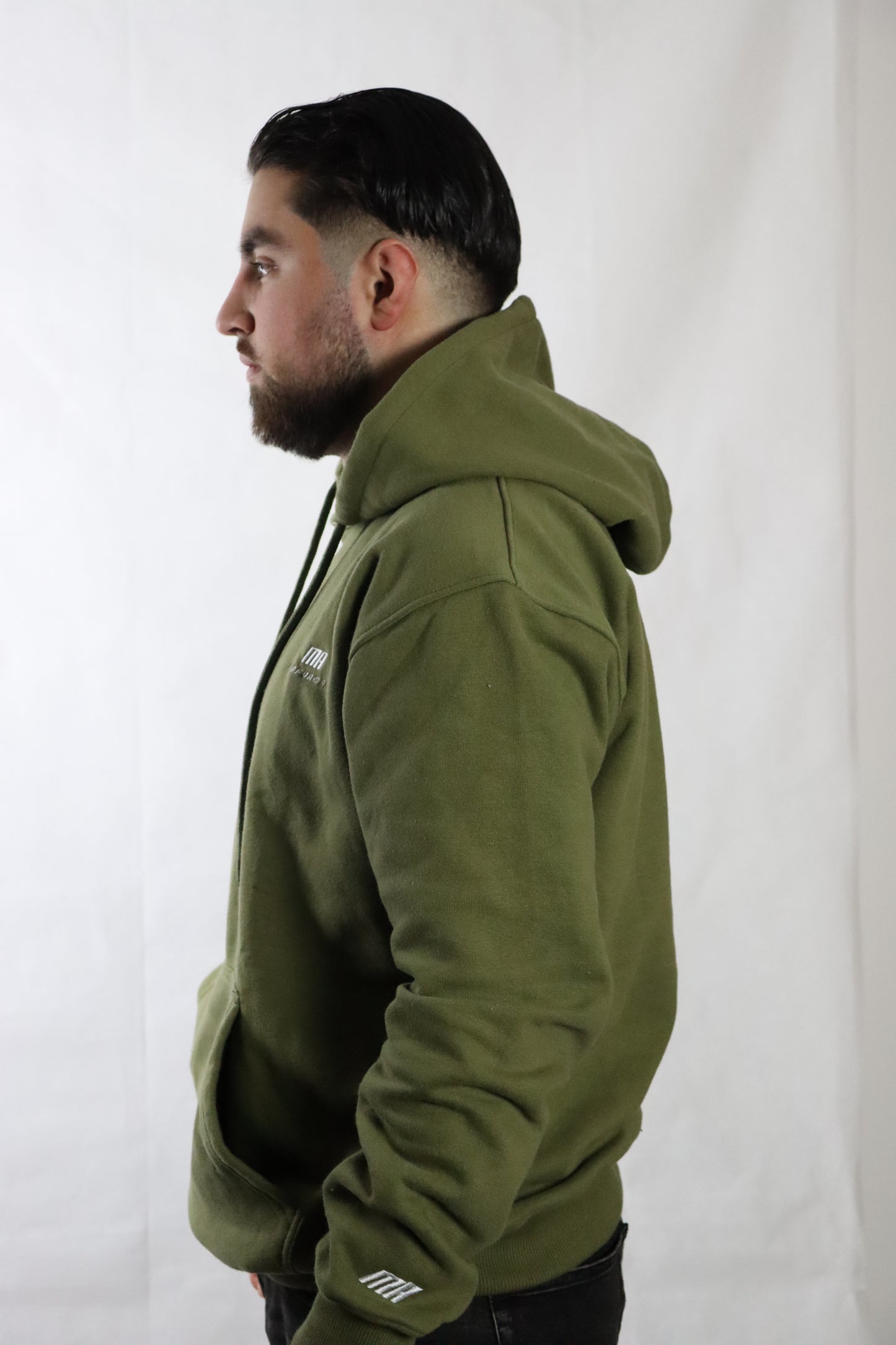 OVERSIZEHOODIE NAVY GREEN